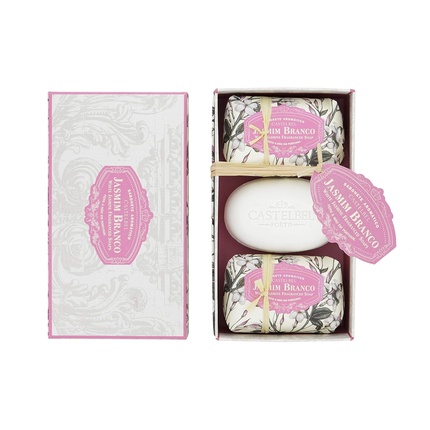 Набор мыла в коробке с ароматом белого жасмина 150 г - Упаковка из 3 шт Castelbel
Набор мыла в коробке с ароматом белого жасмина 150 г - Упаковка из 3 шт Castelbel