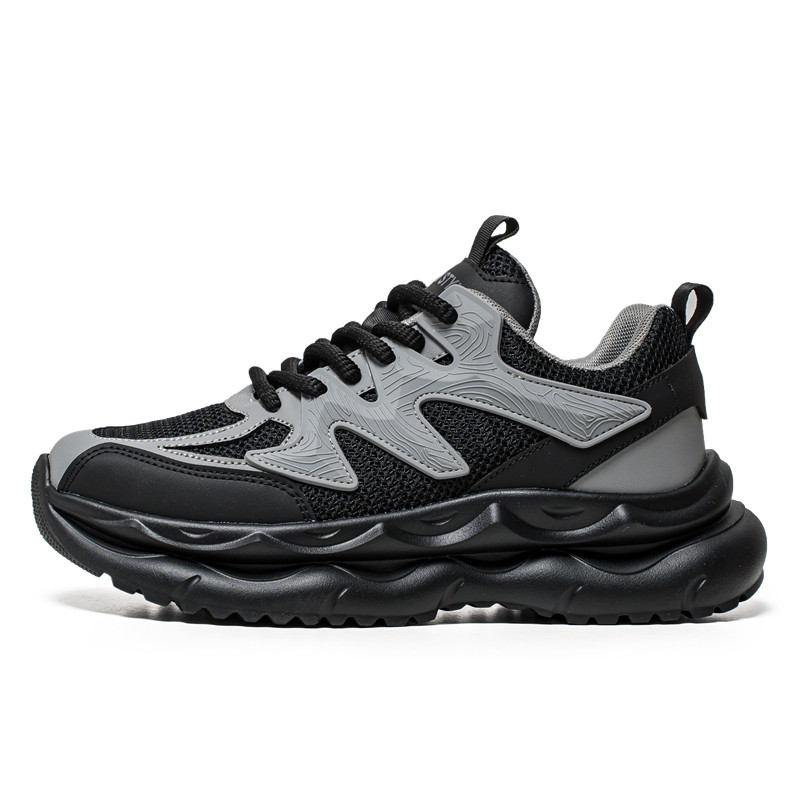 Magelly Амортизирующие противоскользящие дышащие низкие массивные кроссовки мужские - черные, цвет Black
Magelly Амортизирующие противоскользящие дышащие низкие массивные кроссовки мужские - черные, цвет Black