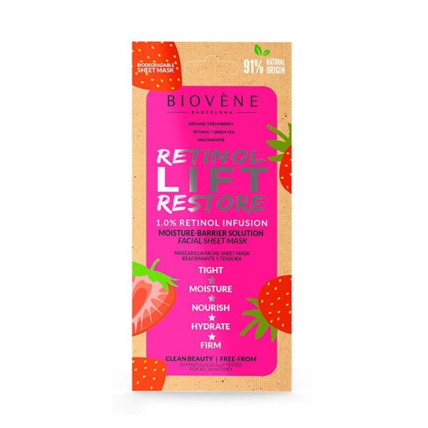 Восстанавливающая маска с ретинолом Lift 20 мл Biovene
Восстанавливающая маска с ретинолом Lift 20 мл Biovene