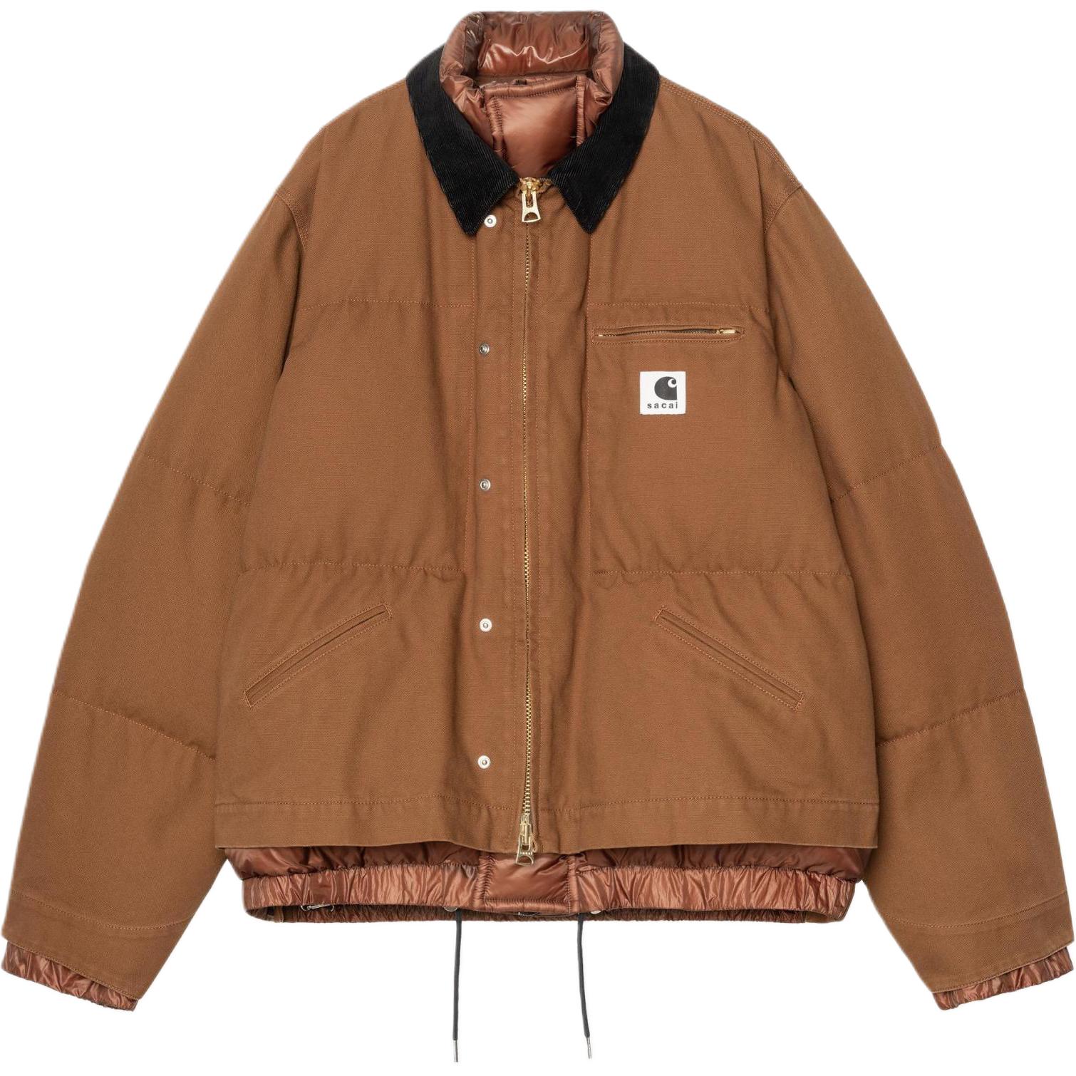 Куртка Carhartt с молнией и контрастным воротником Sacai, коричневый
Куртка Carhartt с молнией и контрастным воротником Sacai, коричневый