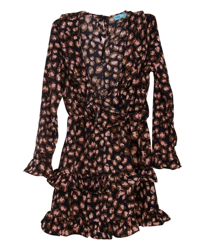 Яркое платье с леопардовым принтом для женщин Tooche, коричневый
Яркое платье с леопардовым принтом для женщин Tooche, коричневый