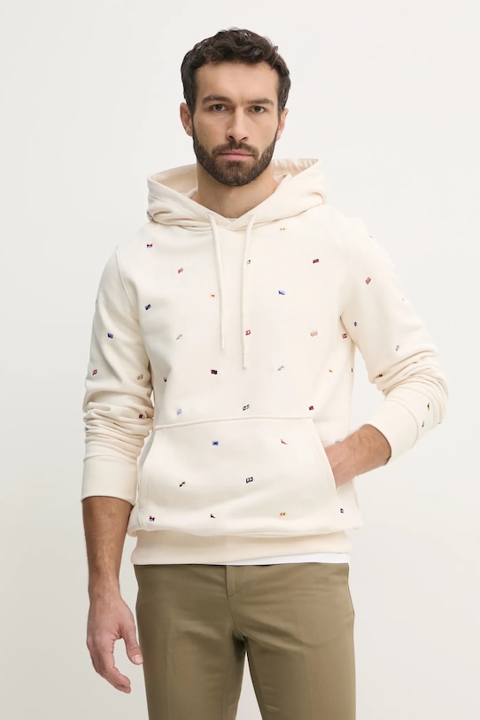 Хлопковая толстовка Tommy Hilfiger, бежевый 
Хлопковая толстовка Tommy Hilfiger, бежевый