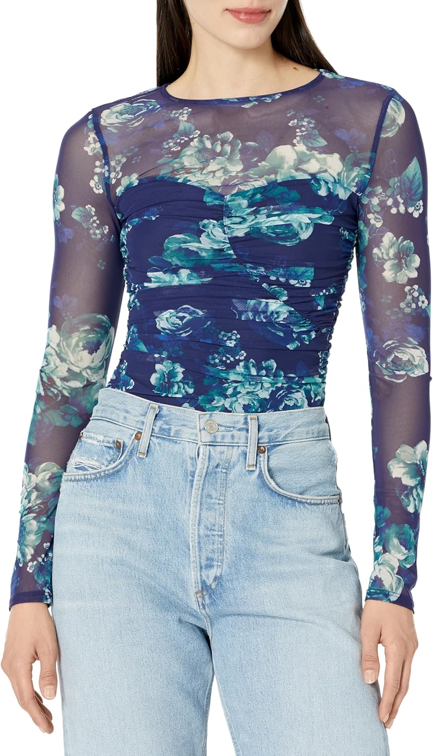 GUESS женский лонгслив Brianne Bodysuit, Full Moon Blooms Print
GUESS женский лонгслив Brianne Bodysuit, Full Moon Blooms Print