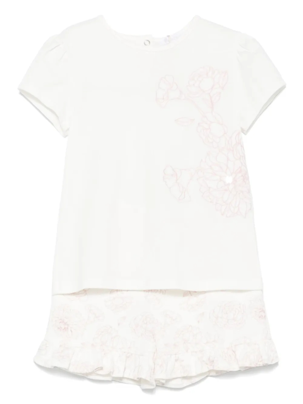 Комплект из топа и шортов с цветочным принтом Patachou, белый
Комплект из топа и шортов с цветочным принтом Patachou, белый