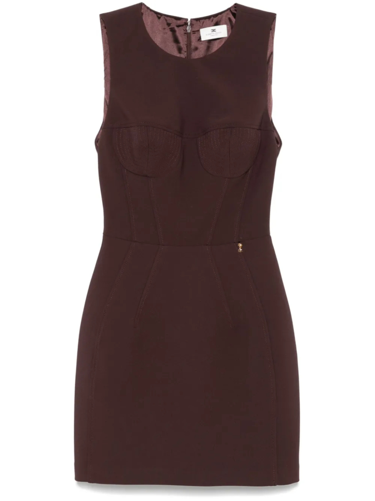 Платье мини из крепа Elisabetta Franchi, коричневый
Платье мини из крепа Elisabetta Franchi, коричневый