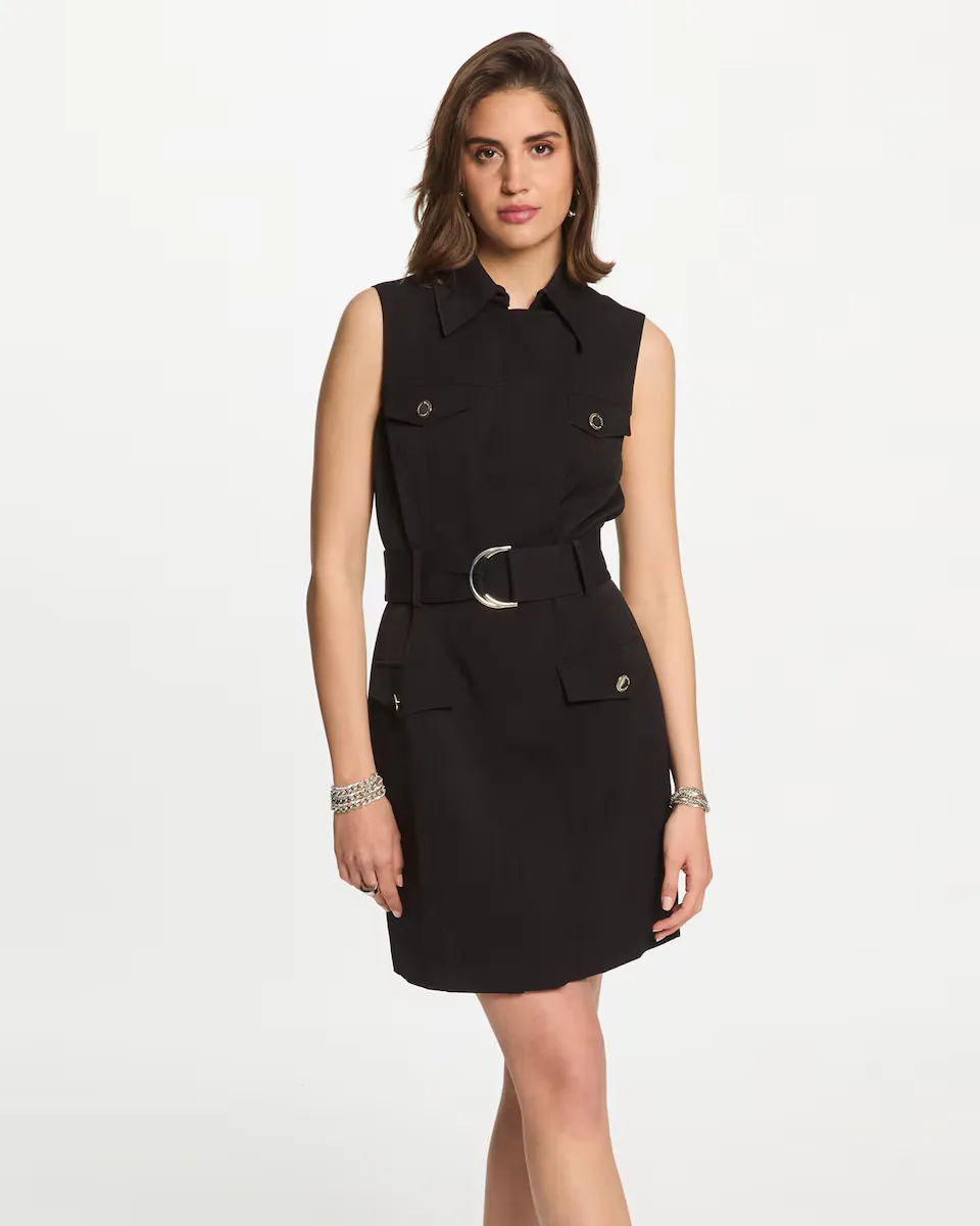 Приталенное платье с поясом Morgan, черный
Приталенное платье с поясом Morgan, черный