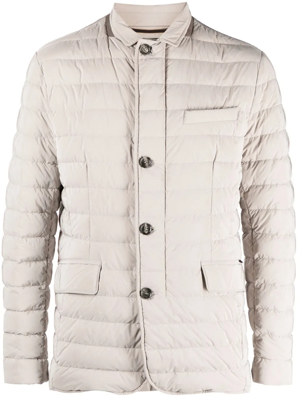 Стеганая куртка на пуговицах Moorer, нейтральный 
Стеганая куртка на пуговицах Moorer, нейтральный