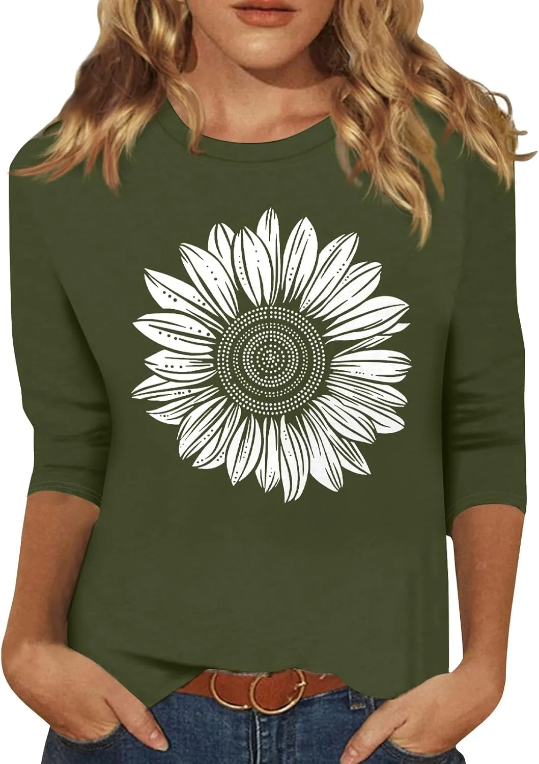 Летний топ для женщин Casual Loose с 2D принтом и 3/4 рукавом FQZWONG
Летний топ для женщин Casual Loose с 2D принтом и 3/4 рукавом FQZWONG