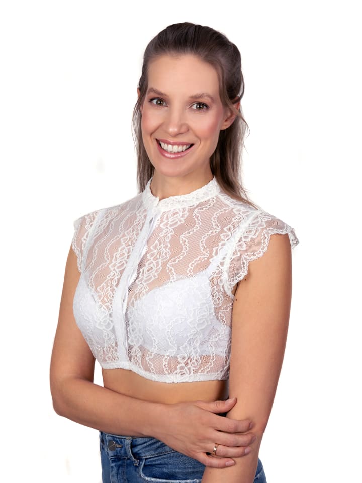 Edelnice Блузка-дирдль Luisa белого цвета
Edelnice Блузка-дирдль Luisa белого цвета