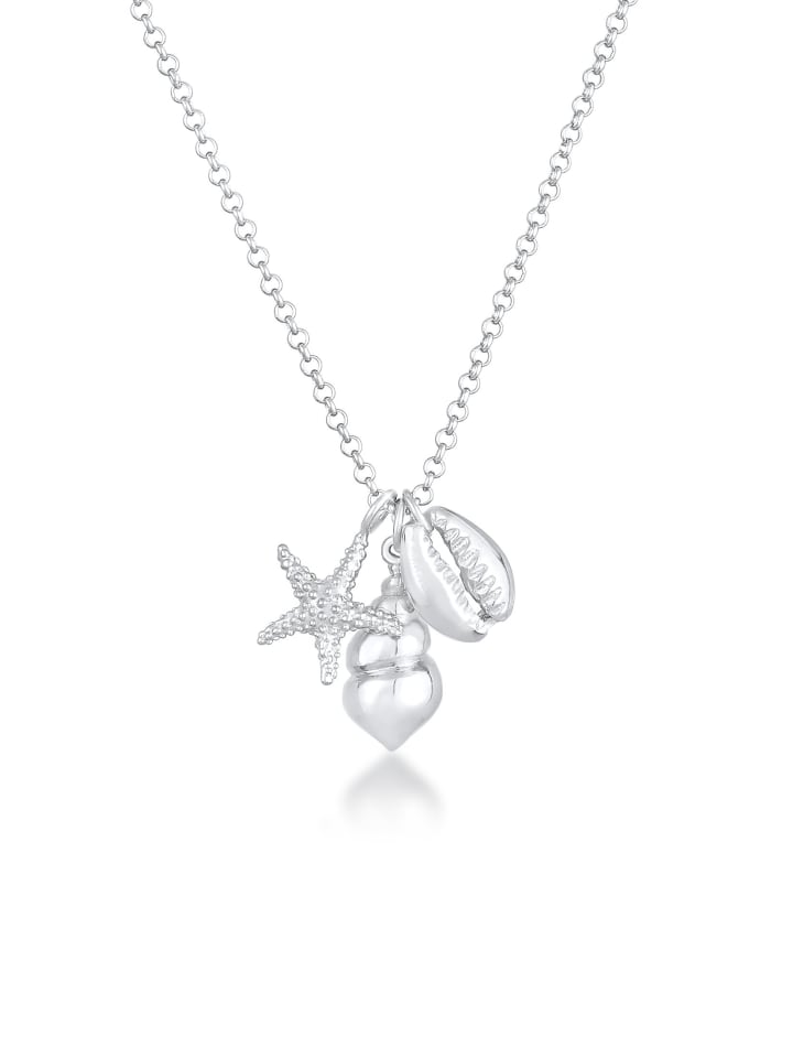 Elli Колье из серебра 925 пробы: ракушка, морская звезда в серебряной оправе
Elli Колье из серебра 925 пробы: ракушка, морская звезда в серебряной оправе