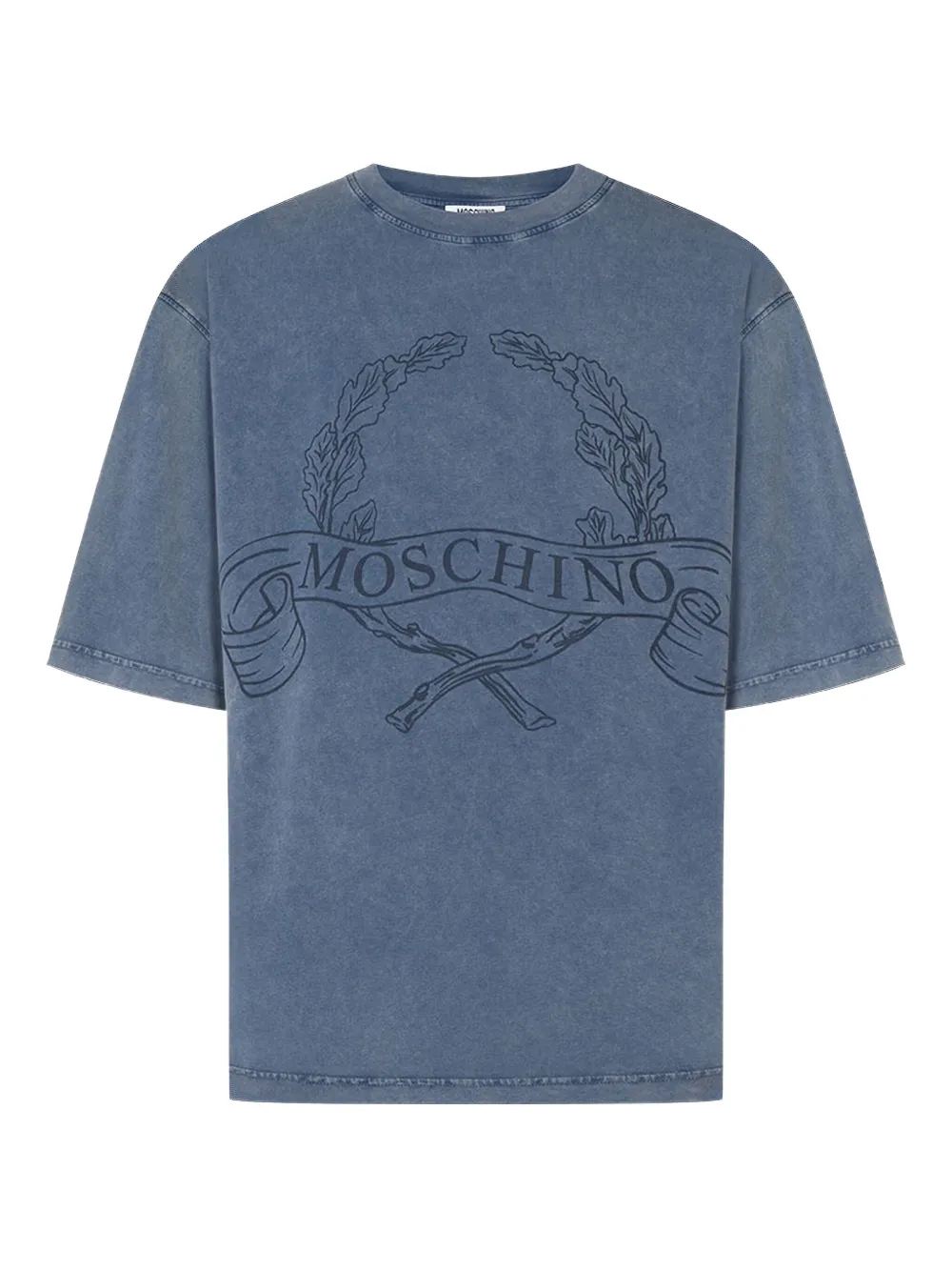 Футболка с вышивкой Laurel Wreath Moschino, синий
Футболка с вышивкой Laurel Wreath Moschino, синий