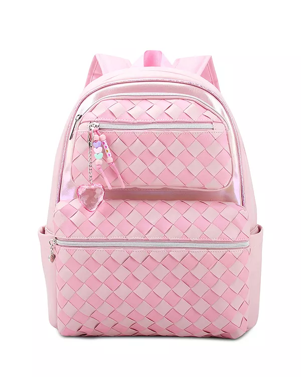 Большой плетеный рюкзак с подвеской Omg Accessories, розовый
Большой плетеный рюкзак с подвеской Omg Accessories, розовый