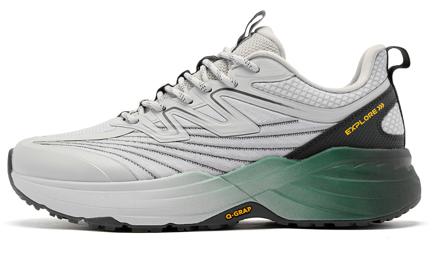 Кроссовки для походов / треккинга мужские с низким верхом, цвет: серый туманный / зеленый павловния Qiaodan
Кроссовки для походов / треккинга мужские с низким верхом, цвет: серый туманный / зеленый павловния Qiaodan