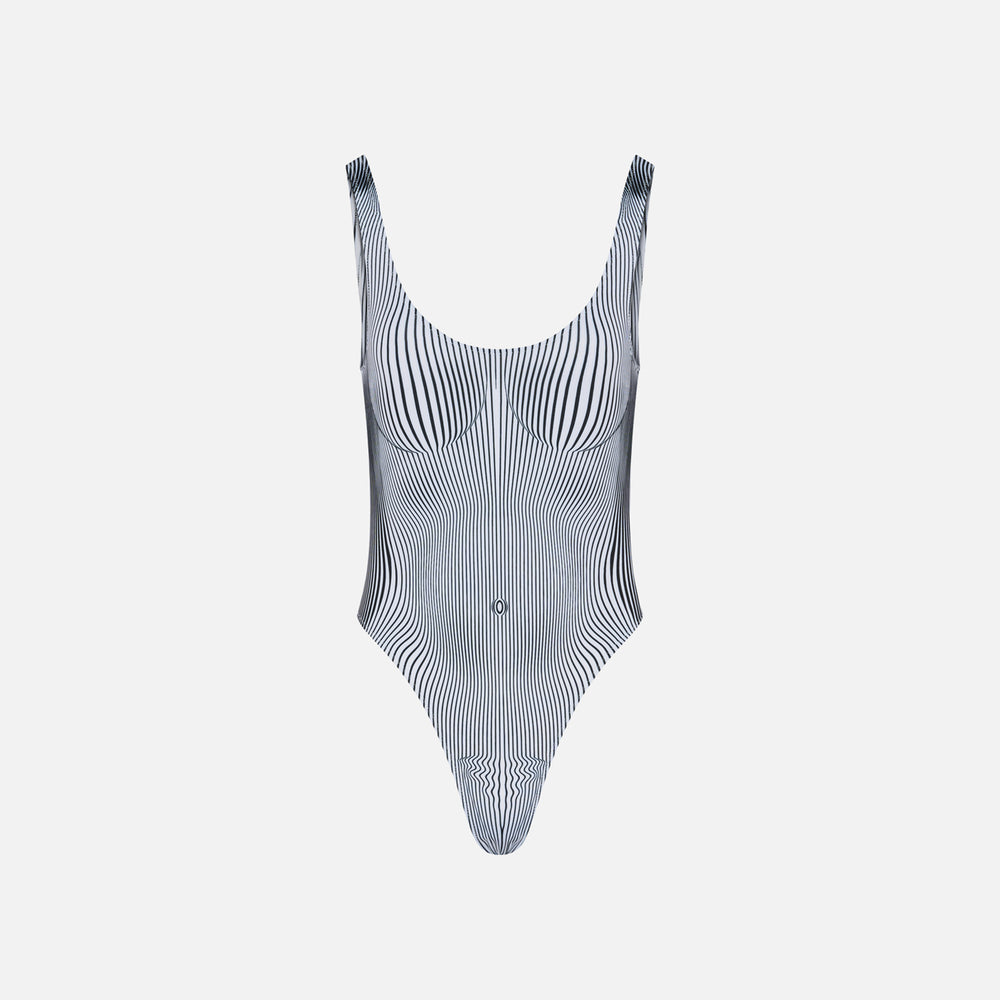 Купальник Jean Paul Gaultier Swimsuit Printed in Pinstripe Body Morphing, цвет Black/White
Купальник Jean Paul Gaultier Swimsuit Printed in Pinstripe Body Morphing, цвет Black/White