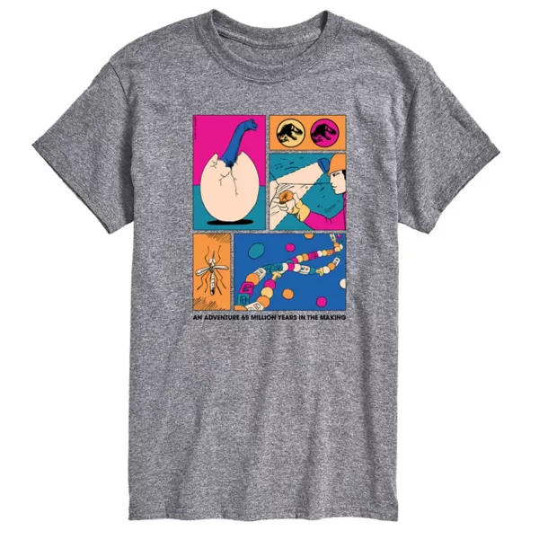 Мужская футболка с рисунком ДНК динозавра из мира Юрского периода Licensed Character, серый
Мужская футболка с рисунком ДНК динозавра из мира Юрского периода Licensed Character, серый