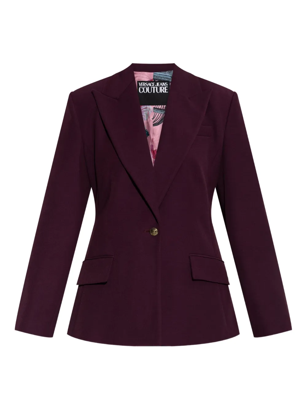 Блейзер на пуговицах Versace Jeans Couture, фиолетовый
Блейзер на пуговицах Versace Jeans Couture, фиолетовый
