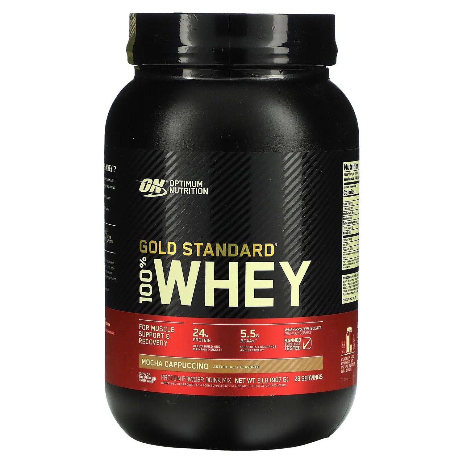Optimum Nutrition Gold Standard 100% Whey Mocha Cappuccino 2 lbs (909 g)
Optimum Nutrition Gold Standard 100% Whey Mocha Cappuccino 2 lbs (909 g)