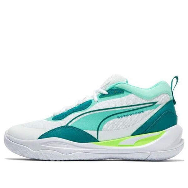 Кроссовки playmaker pro mid 'white teal' Puma, белый
Кроссовки playmaker pro mid 'white teal' Puma, белый
