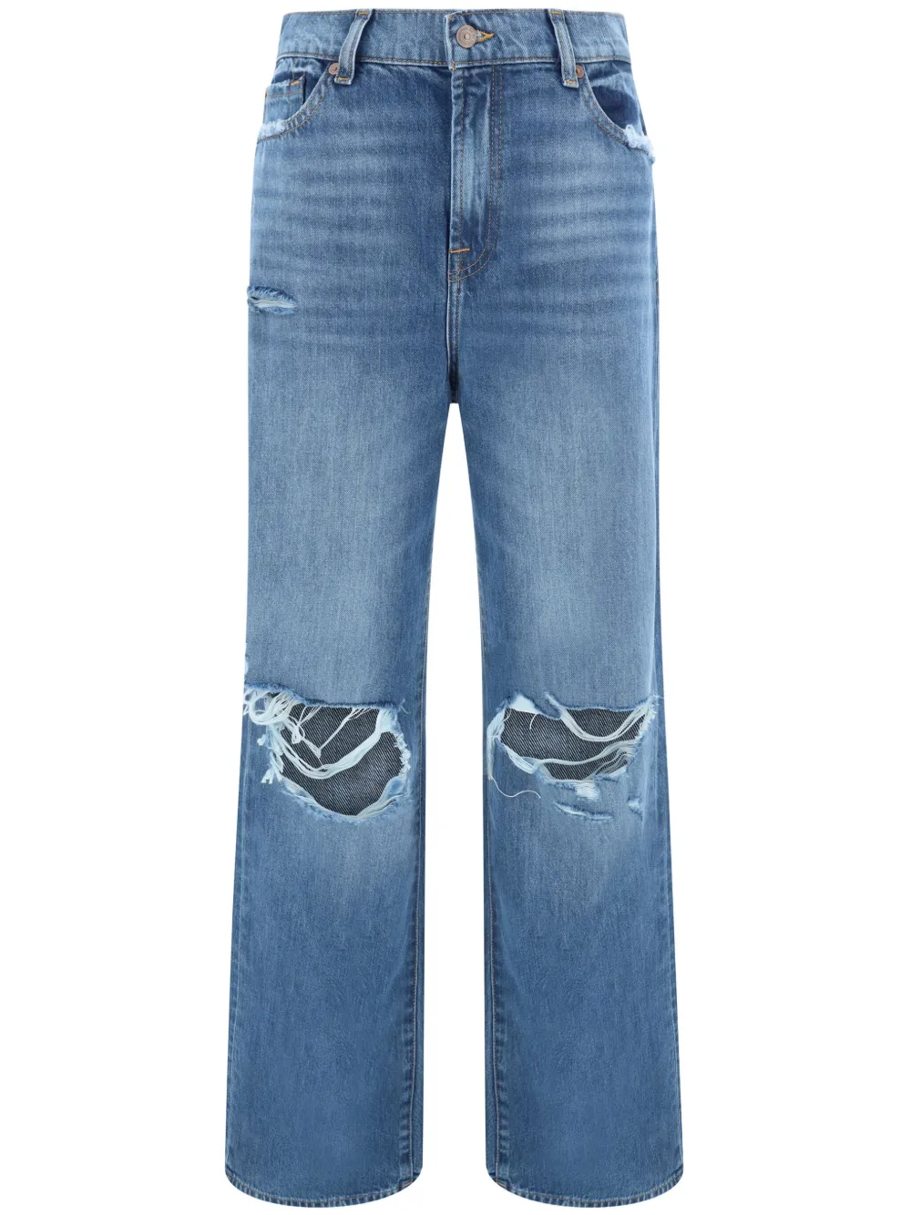 Прямые джинсы 7 For All Mankind, синий
Прямые джинсы 7 For All Mankind, синий