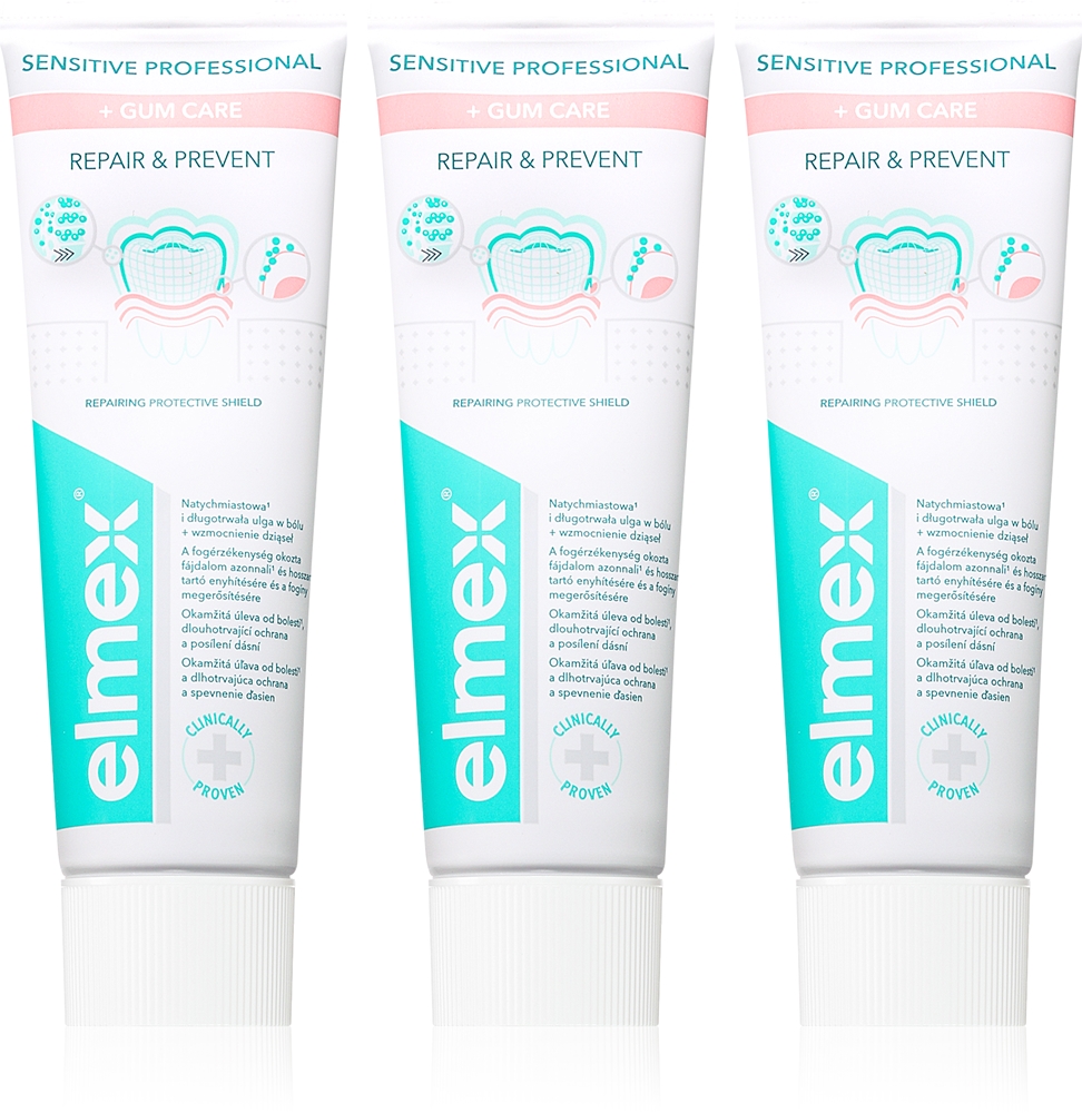 Профессиональная зубная паста Sensitive для восстановления и профилактики чувствительных зубов Elmex, 3× 75 мл
Профессиональная зубная паста Sensitive для восстановления и профилактики чувствительных зубов Elmex, 3× 75 мл