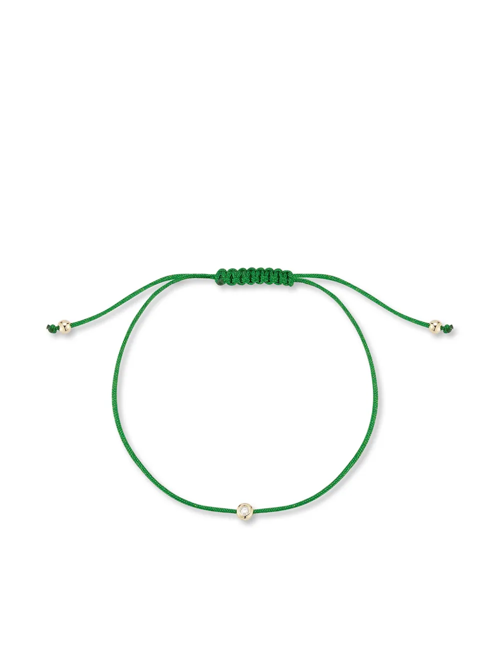 Браслет Dot из желтого золота с бриллиантами Mateo, зеленый 
Браслет Dot из желтого золота с бриллиантами Mateo, зеленый