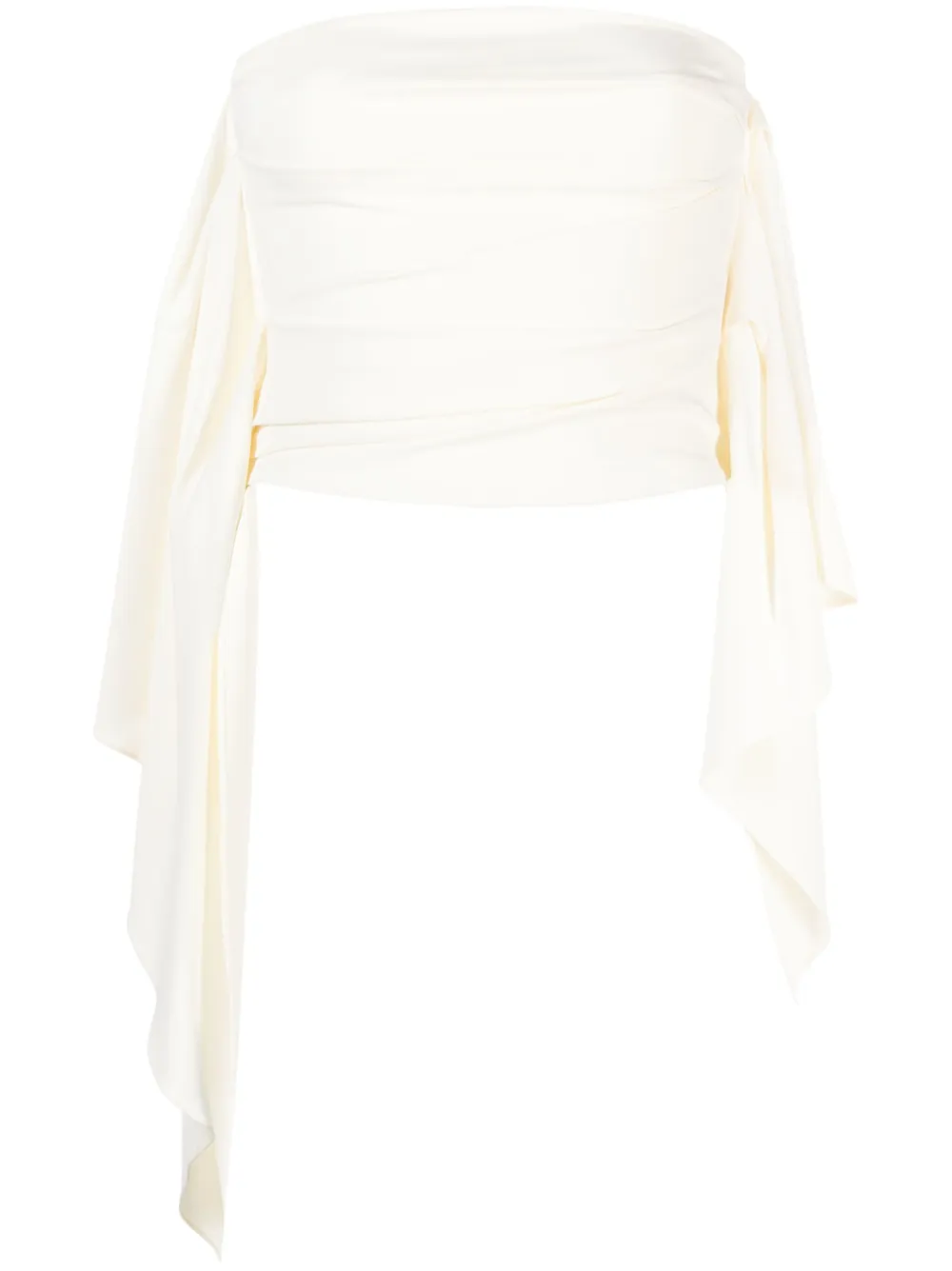 Укороченный топ Donna без рукавов The Attico, белый
Укороченный топ Donna без рукавов The Attico, белый