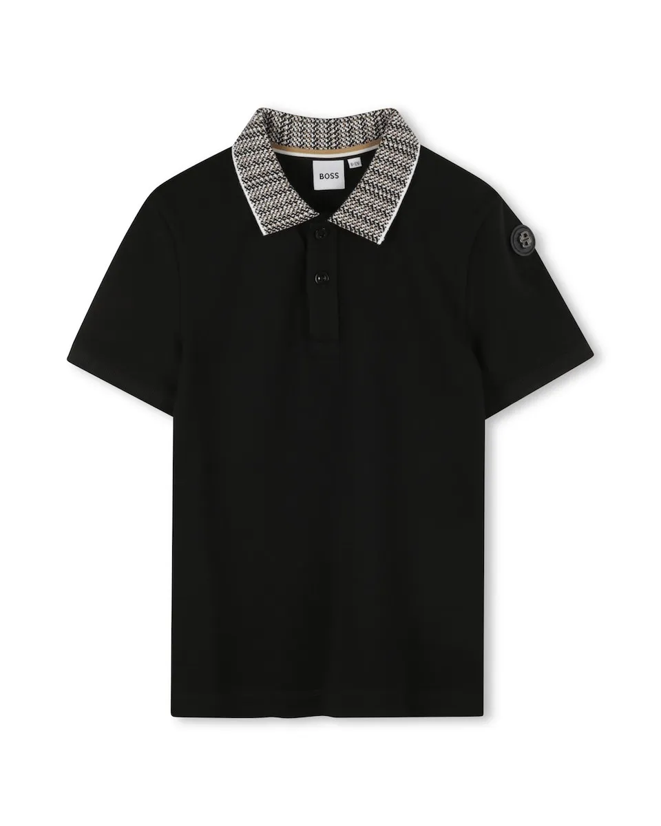 Детская футболка-поло черного цвета из хлопка BOSS Kidswear
Детская футболка-поло черного цвета из хлопка BOSS Kidswear