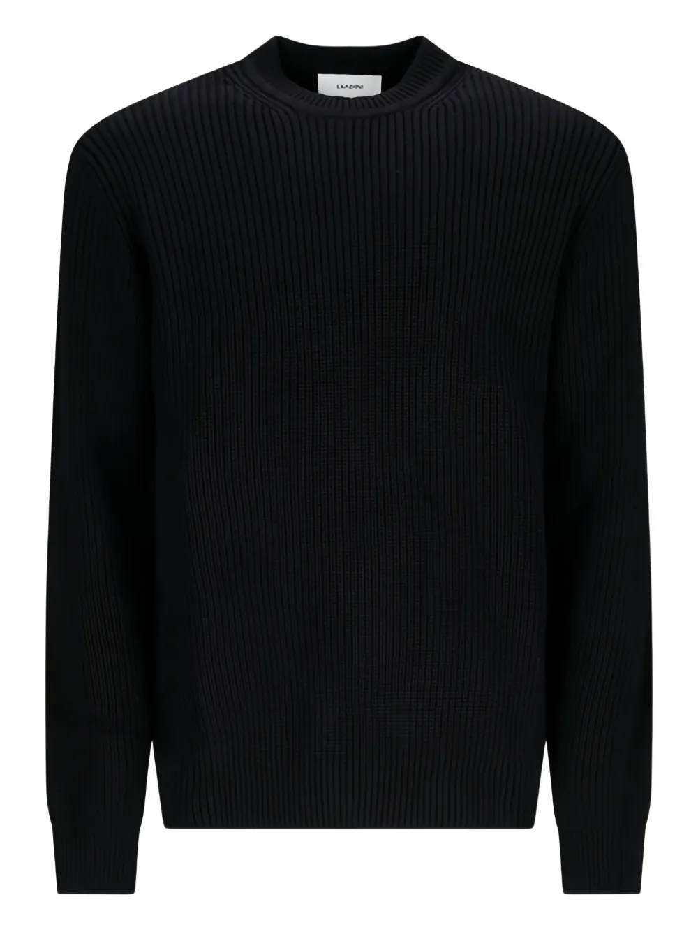 Свитер в рубчик с круглым вырезом TAGLIATORE, черный 
Свитер в рубчик с круглым вырезом TAGLIATORE, черный