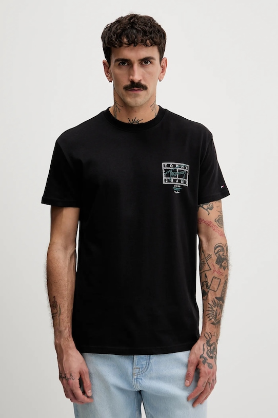 Хлопковая футболка Tommy Jeans, черный
Хлопковая футболка Tommy Jeans, черный