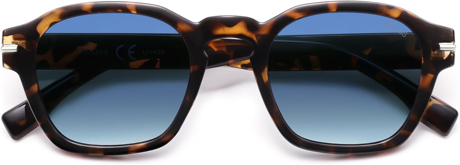 Солнцезащитные очки SOJOS в винтажном ретро-стиле, квадратные, поляризованные, мужские, стандартной посадки, модные женские солнцезащитные очки SJ2382, Tortoise Frame Blue Grading Lens
Солнцезащитные очки SOJOS в винтажном ретро-стиле, квадратные, поляризованные, мужские, стандартной посадки, модные женские солнцезащитные очки SJ2382, Tortoise Frame Blue Grading Lens