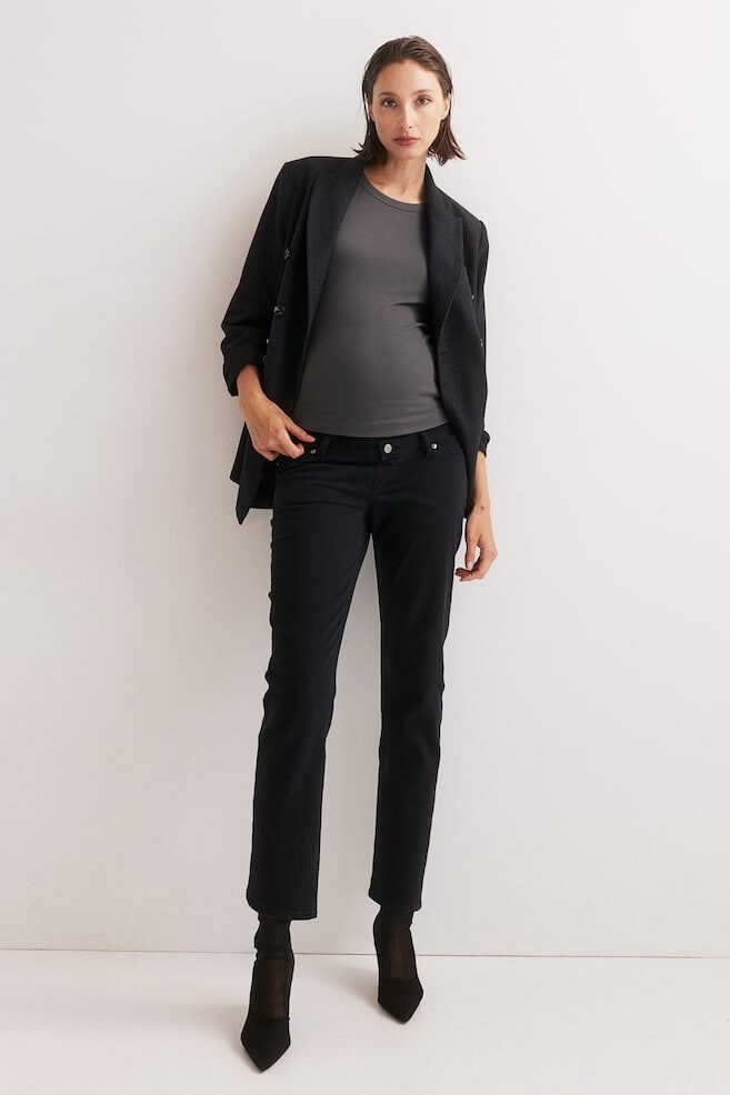 Прямые джинсы до щиколотки mama H&M, черный
Прямые джинсы до щиколотки mama H&M, черный