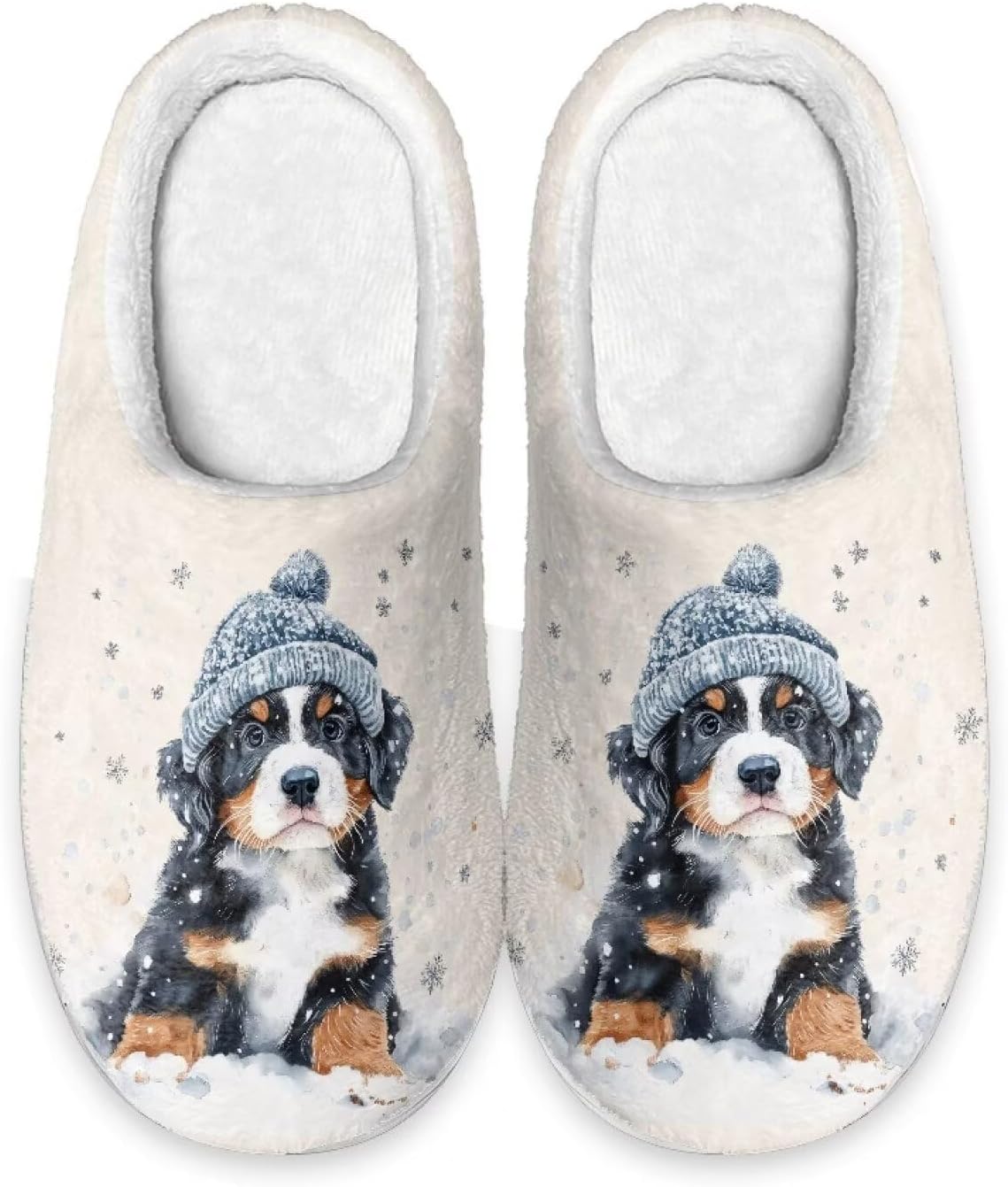 Xoenoiee Мужские и женские теплые пушистые тапочки для спальни, домашние тапочки, противоскользящие зимние домашние тапочки, Bernese Mountain Dog Snow
Xoenoiee Мужские и женские теплые пушистые тапочки для спальни, домашние тапочки, противоскользящие зимние домашние тапочки, Bernese Mountain Dog Snow