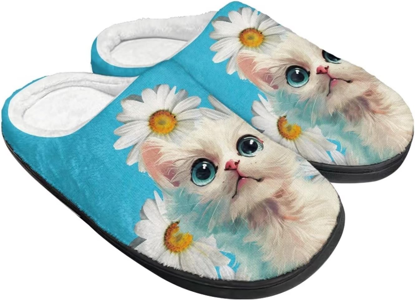 Домашние тапочки для женщин и мужчин, теплые с эффектом памяти, пушистые тапочки Rweroyiu, Cute Cat Daisy
Домашние тапочки для женщин и мужчин, теплые с эффектом памяти, пушистые тапочки Rweroyiu, Cute Cat Daisy