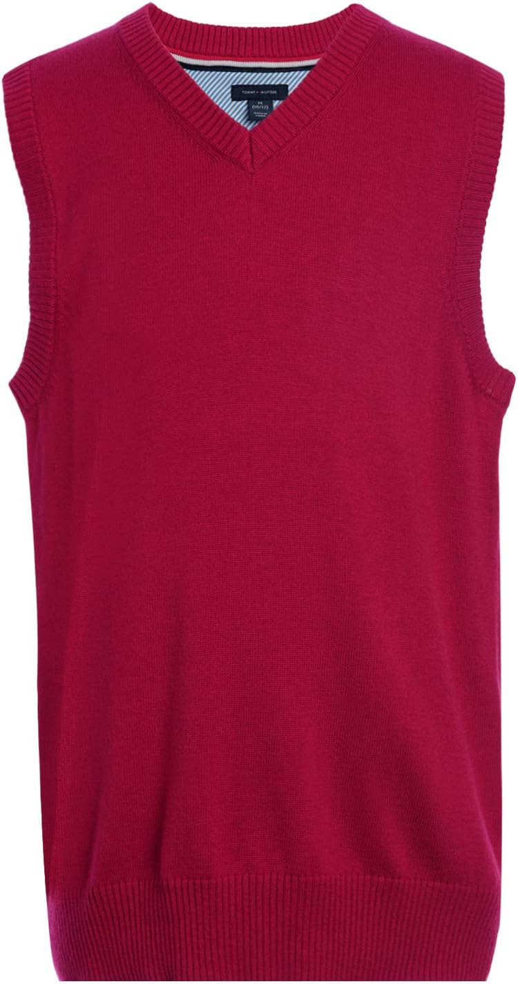 Жилет-свитер Tommy Hilfiger Boys без рукавов с V-образным вырезом, детская школьная форма, Red
Жилет-свитер Tommy Hilfiger Boys без рукавов с V-образным вырезом, детская школьная форма, Red