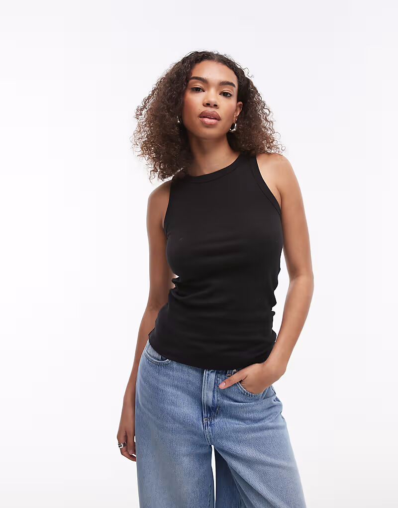 Верхняя часть топа ARKET из трикотажного полотна в рубчик черного цвета
Верхняя часть топа ARKET из трикотажного полотна в рубчик черного цвета