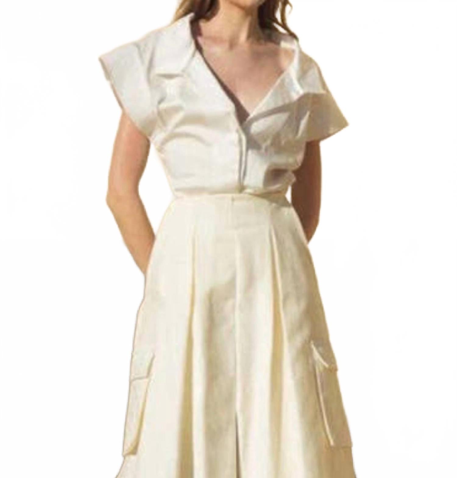 Блузка Mahal в цвете слоновая кость Andres Otalora
Блузка Mahal в цвете слоновая кость Andres Otalora