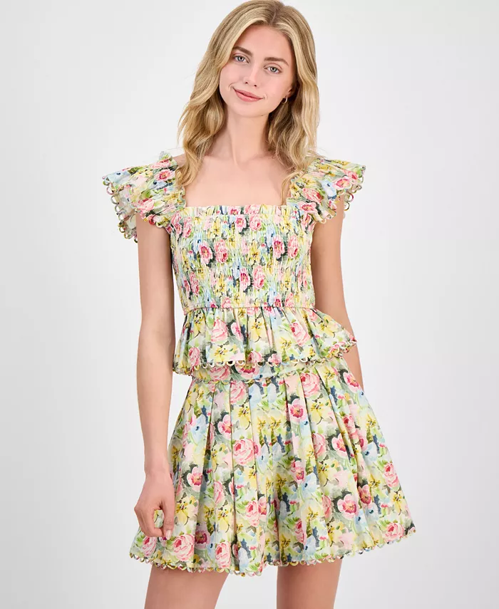 Женский хлопковый топ Cairo с вышивкой и цветочным принтом En Saison, розовый
Женский хлопковый топ Cairo с вышивкой и цветочным принтом En Saison, розовый