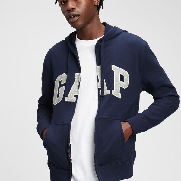 Толстовка с капюшоном из французского трикотажа на молнии с нашивкой-логотипом Gap, синий
Толстовка с капюшоном из французского трикотажа на молнии с нашивкой-логотипом Gap, синий