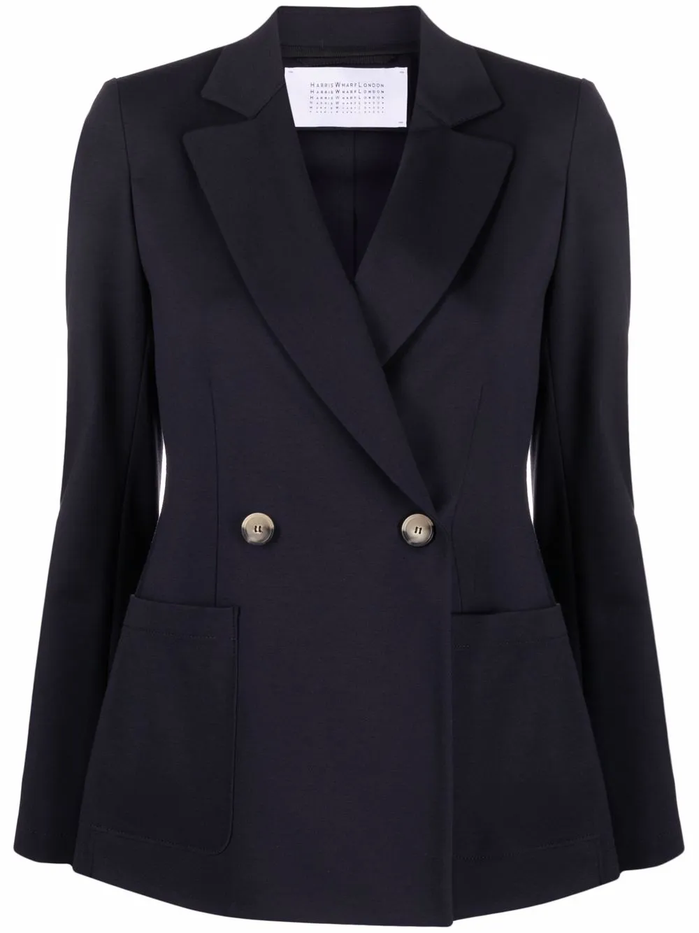 Двубортный пиджак с заостренными лацканами Harris Wharf London, синий
Двубортный пиджак с заостренными лацканами Harris Wharf London, синий