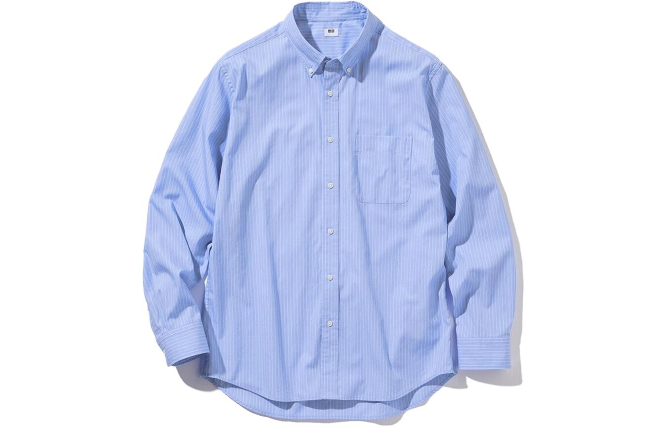 Рубашка мужская небесно-голубая Uniqlo, голубой
Рубашка мужская небесно-голубая Uniqlo, голубой