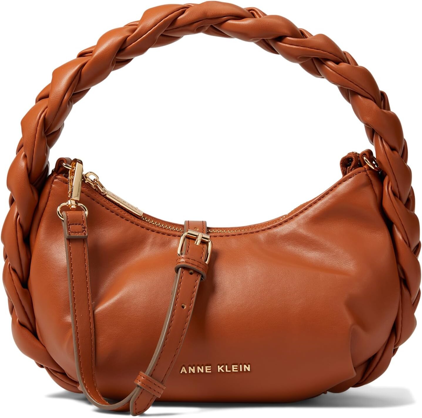 Сумка Anne Klein Convertible Crescent Shoulder Bag w/ Braided Trim, цвет Saddle
Сумка Anne Klein Convertible Crescent Shoulder Bag w/ Braided Trim, цвет Saddle