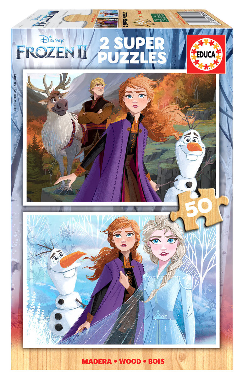 Educa, пазл Disney, Frozen II, 2х50 шт.
Educa, пазл Disney, Frozen II, 2х50 шт.