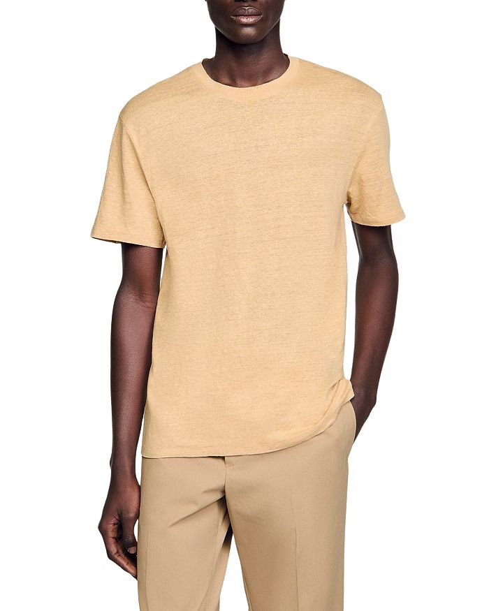 Футболка Clash из льна Sandro, коричневый/бежевый
Футболка Clash из льна Sandro, коричневый/бежевый