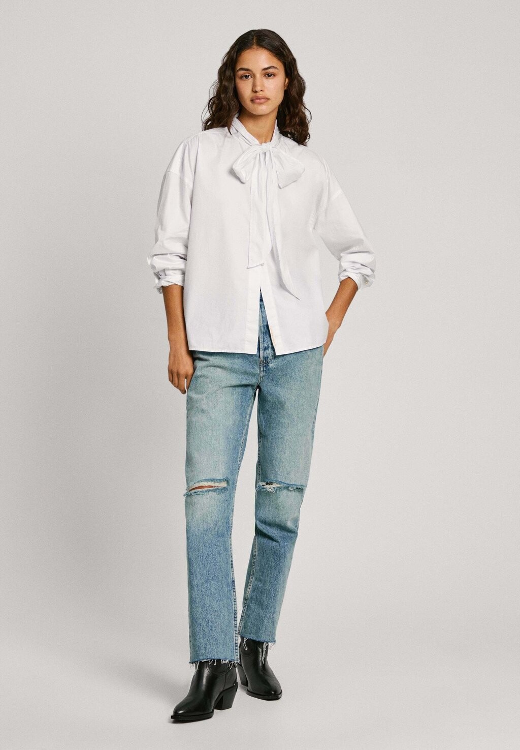 Блузка на пуговицах KARYMA Pepe Jeans, белый
Блузка на пуговицах KARYMA Pepe Jeans, белый