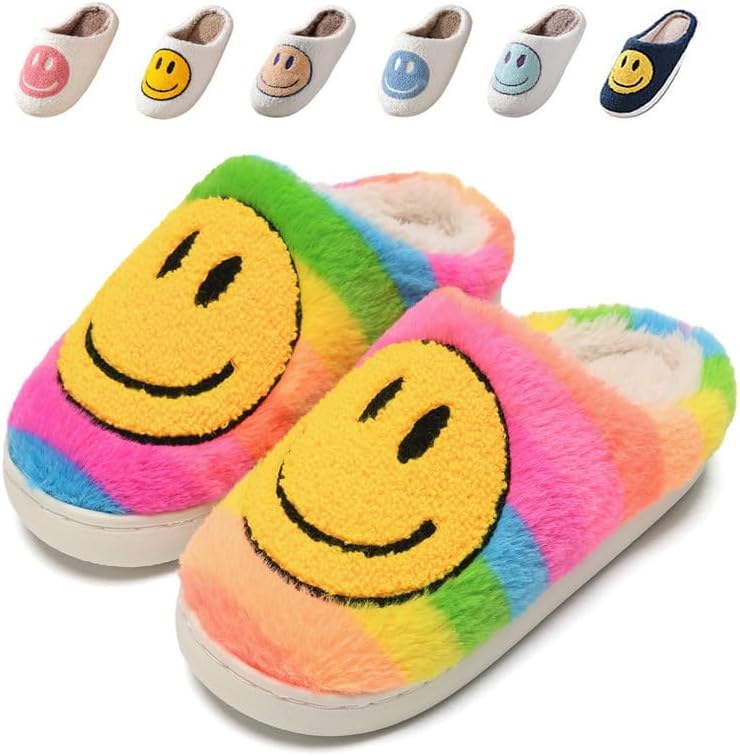 Мягкие плюшевые тапочки Sierlos для детей с милым дизайном- мягкая пена с эффектом памяти, мягкие и удобные для дома и улицы, с улыбающимся лицом, Rainbow
Мягкие плюшевые тапочки Sierlos для детей с милым дизайном- мягкая пена с эффектом памяти, мягкие и удобные для дома и улицы, с улыбающимся лицом, Rainbow