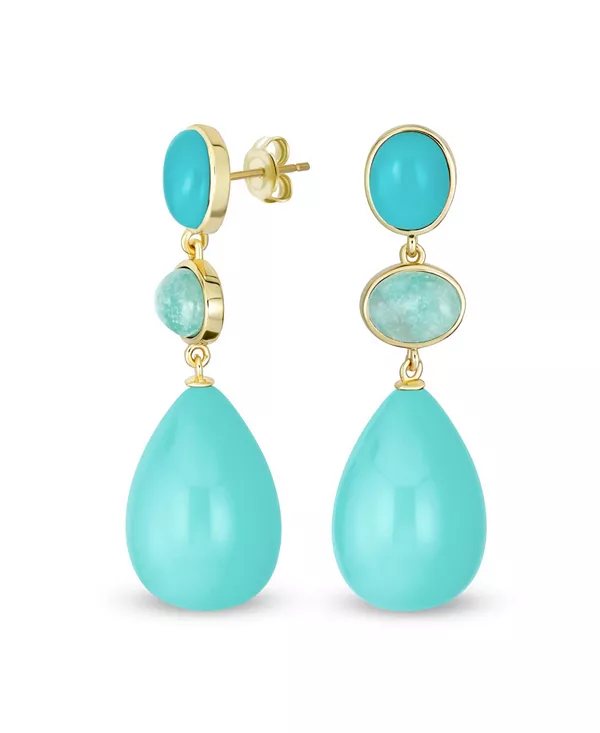 Уникальные геометрические серьги-подвески в форме капли, шара, капли, овала, 3-ярусные, с золотым покрытием Bling Jewelry, turquoise
Уникальные геометрические серьги-подвески в форме капли, шара, капли, овала, 3-ярусные, с золотым покрытием Bling Jewelry, turquoise