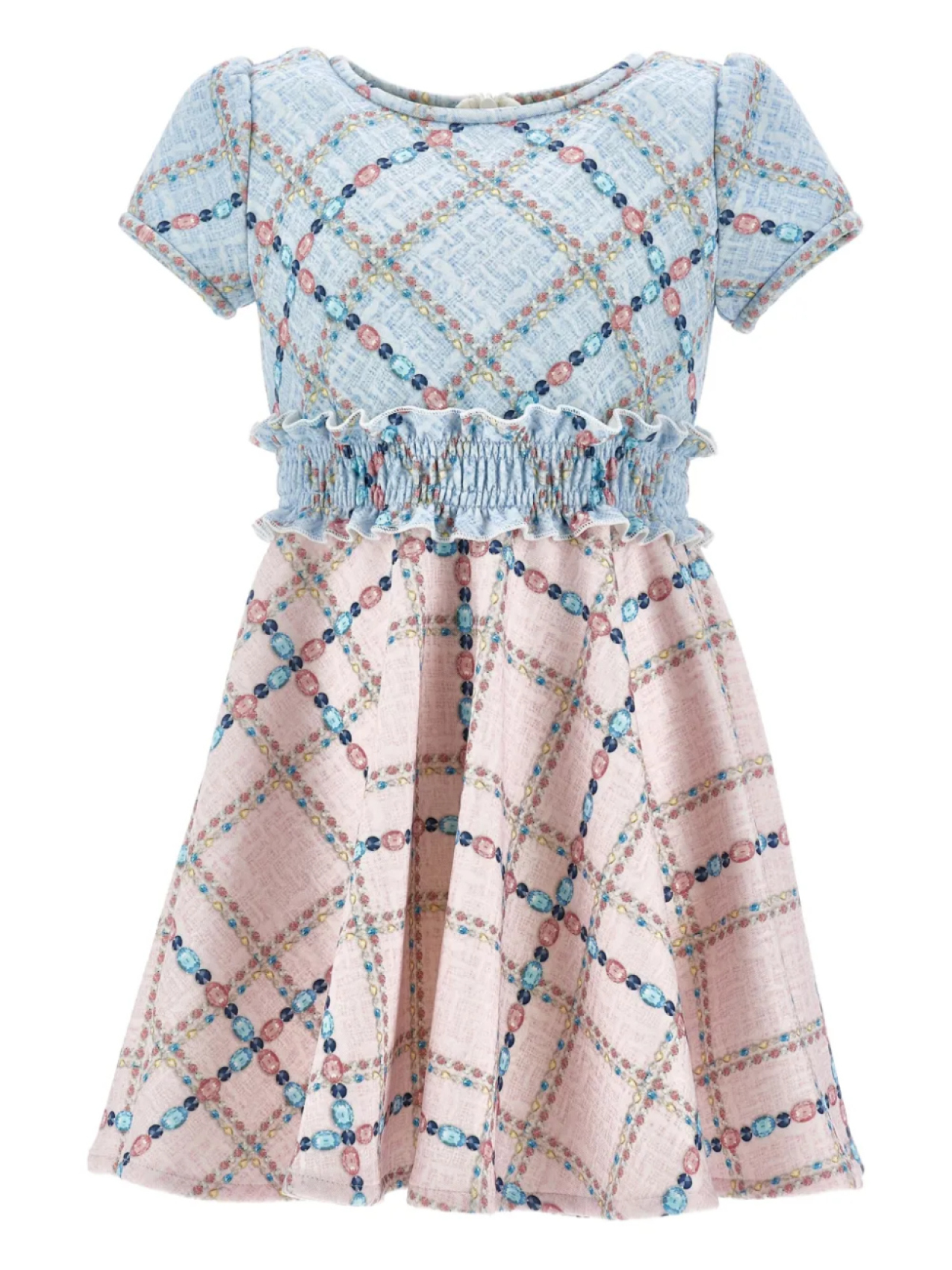 Monnalisa клетчатое платье со сборками, розовый
Monnalisa клетчатое платье со сборками, розовый