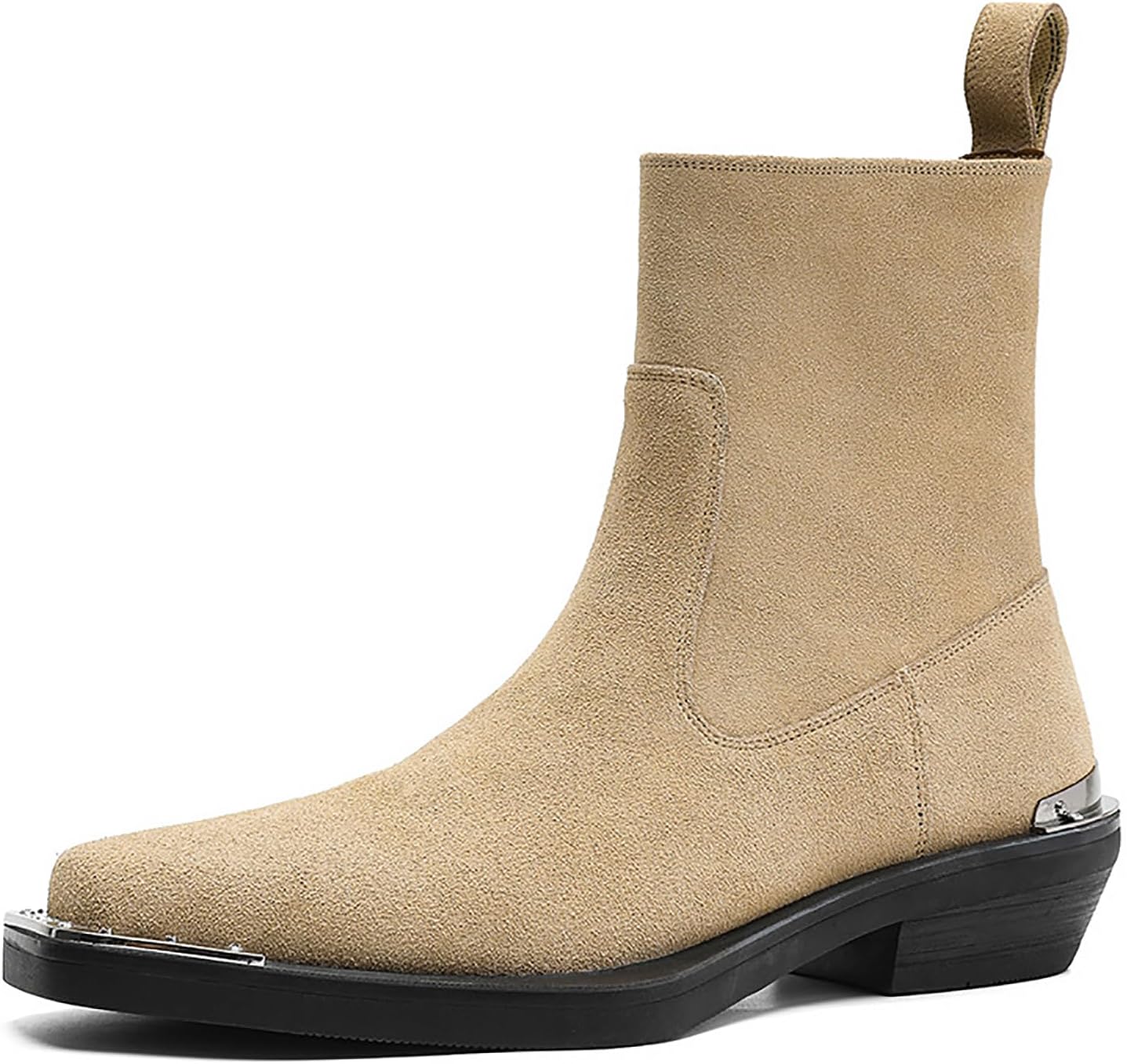 Мужские кожаные челси с массивным каблуком, модная металлическая отделка, квадратный носок, боковая молния, деловые и повседневные ботинки, удобные короткие ботинки Enoegmsd, Apricot
Мужские кожаные челси с массивным каблуком, модная металлическая отделка, квадратный носок, боковая молния, деловые и повседневные ботинки, удобные короткие ботинки Enoegmsd, Apricot