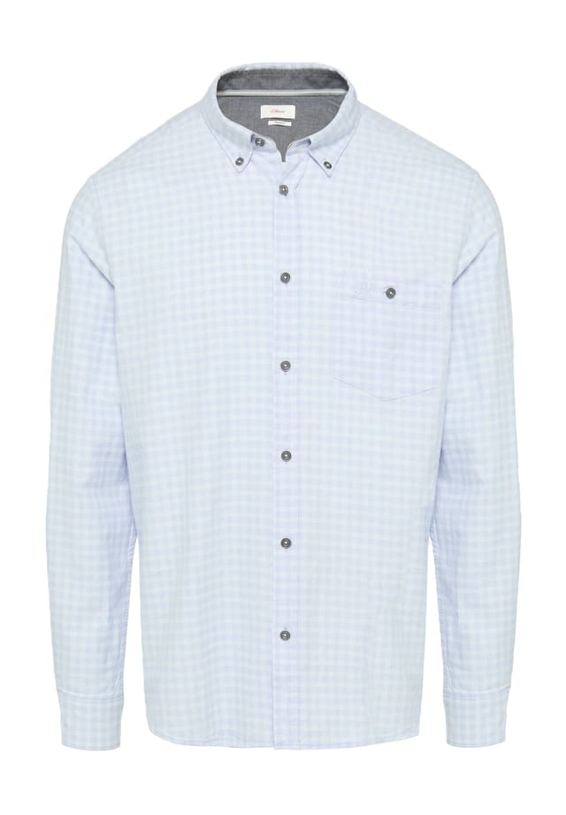 Повседневная рубашка стандартного кроя с воротником на пуговицах S.Oliver, синий
Повседневная рубашка стандартного кроя с воротником на пуговицах S.Oliver, синий