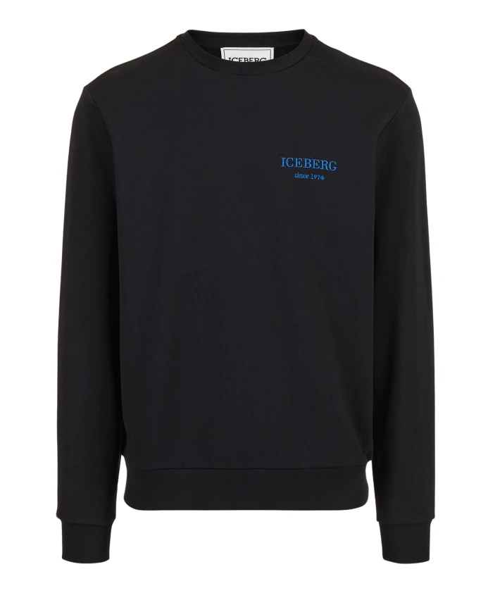 Черная толстовка стандартного кроя с круглым вырезом и вышитым логотипом учреждения. Iceberg, черный
Черная толстовка стандартного кроя с круглым вырезом и вышитым логотипом учреждения. Iceberg, черный